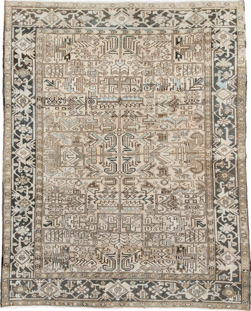 Antique Heriz Area Rug (6' x 8')